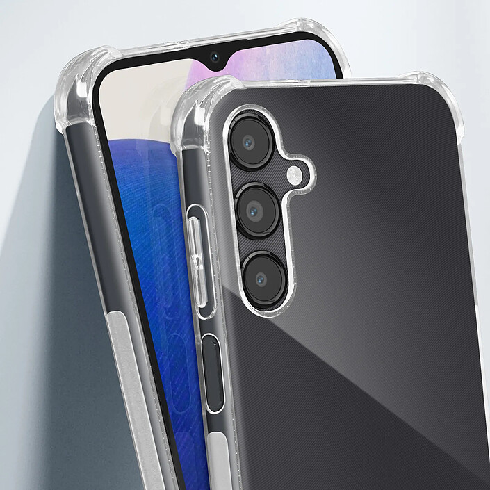 Acheter Avizar Coque pour Samsung A14 4G et 5G Silicone Coins Renforcés Antichocs Transparent