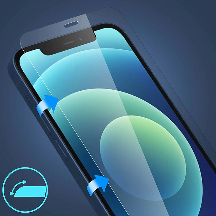 MW Verre de protection avec applicateur pour pour iPhone 12 & pour iPhone 12 Pro Polybag pas cher