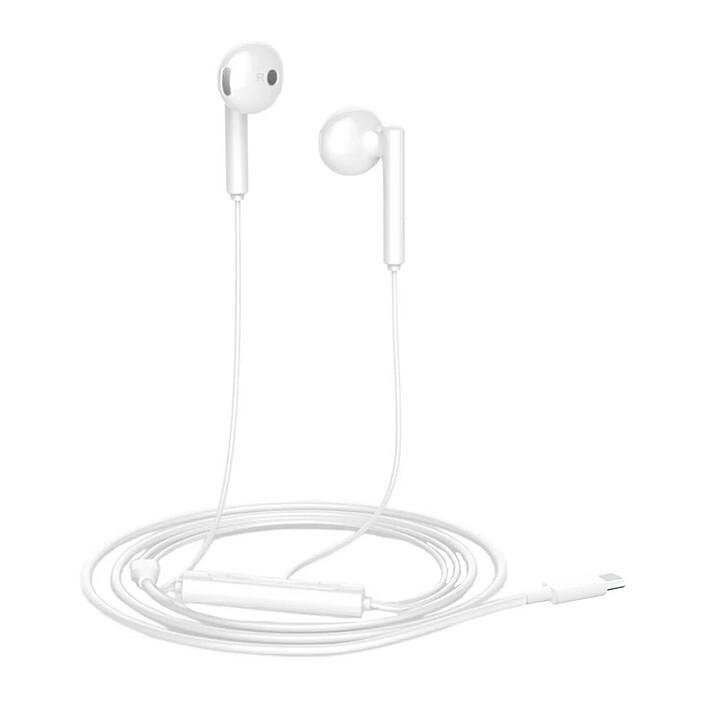 Acheter Écouteurs USB-C Réduction de Bruit Micro et Télécommande Original Huawei Blanc