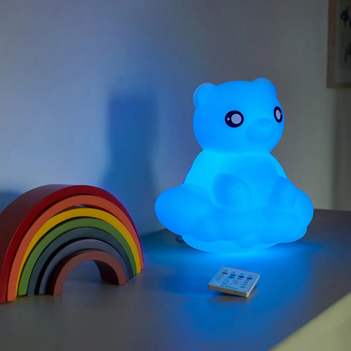 BIGBEN BTLSWBEAR - Enceinte sans fil lumineuse murale et veilleuse Ourson sur son nuage pas cher