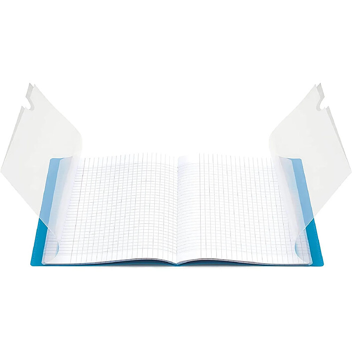 Avis CLAIREFONTAINE Cahier Protège-cahier Koverbook Piqué Polypro 24x32 cm 96p séyès Orange Transparent