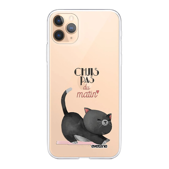 Evetane Coque iPhone 11 Pro Max 360 intégrale transparente Motif Chuis pas du matin Tendance .