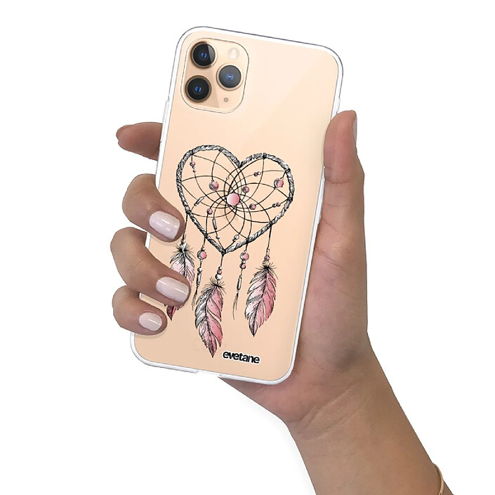 Evetane Coque iPhone 11 Pro Max 360 intégrale transparente Motif Attrape coeur Tendance . pas cher
