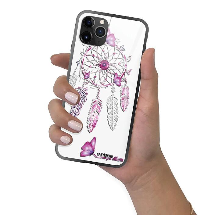 Evetane Coque en verre trempé iPhone 11 Pro Max Carpe diem . pas cher