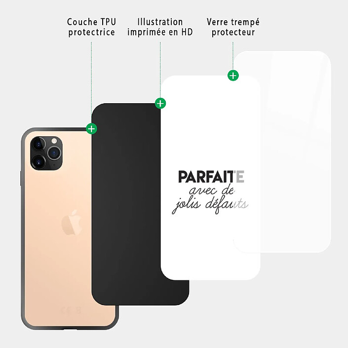 Acheter Evetane Coque en verre trempé iPhone 11 Pro Parfaite Avec De Jolis Défauts .