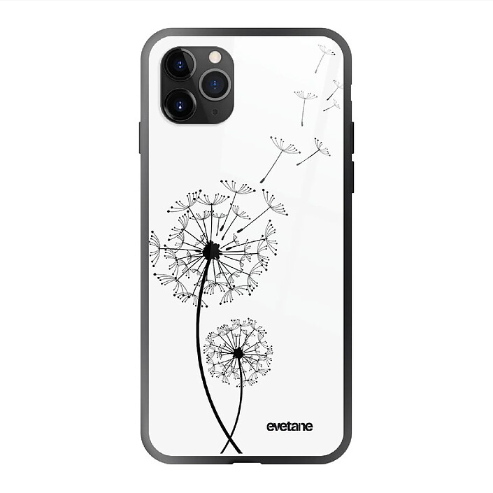 Evetane Coque en verre trempé iPhone 11 Pro Max Pissenlit .