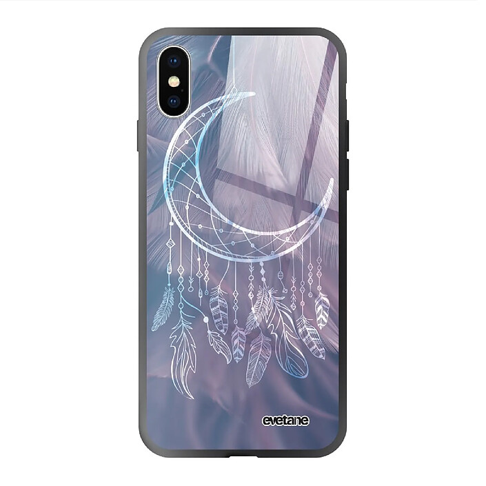 Evetane Coque en verre trempé iPhone Xs Max Lune Attrape Rêve .