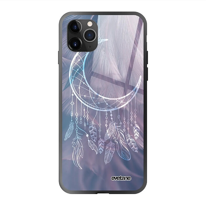 Evetane Coque en verre trempé iPhone 11 Pro Max Lune Attrape Rêve .