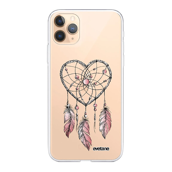 Evetane Coque iPhone 11 Pro Max 360 intégrale transparente Motif Attrape coeur Tendance .