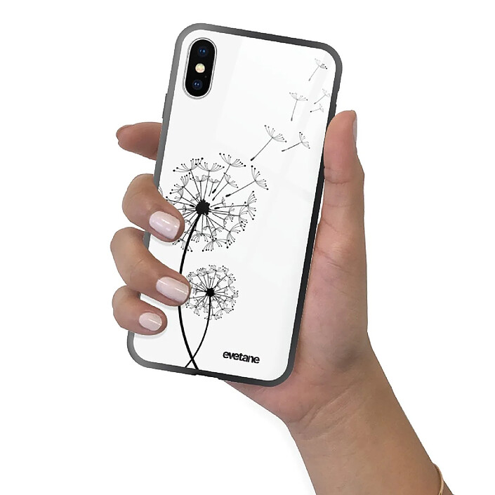 Evetane Coque en verre trempé iPhone Xs Max Pissenlit . pas cher