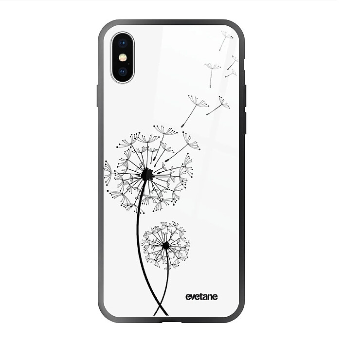 Evetane Coque en verre trempé iPhone Xs Max Pissenlit .