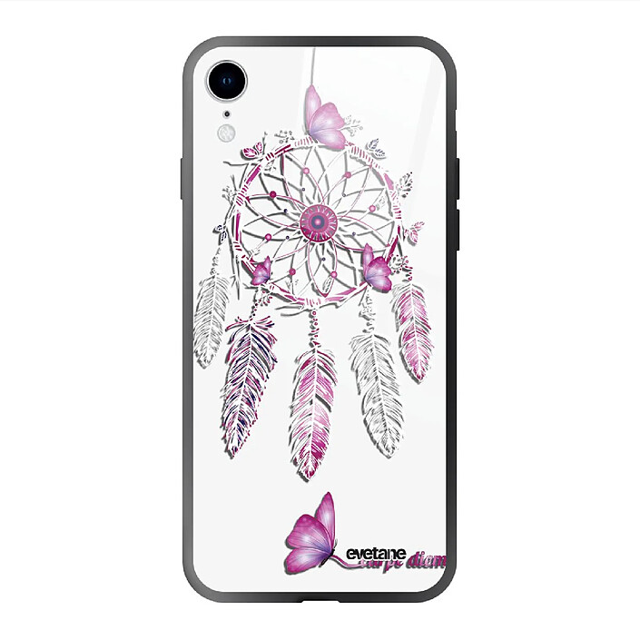 Evetane Coque en verre trempé iPhone Xr Carpe diem .