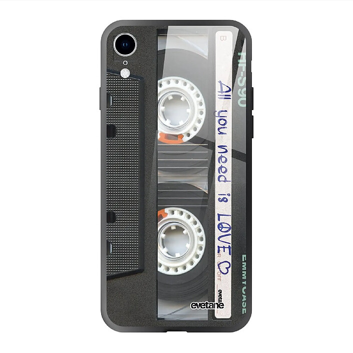Evetane Coque en verre trempé iPhone Xr Cassette .