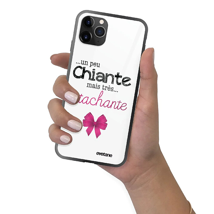 Evetane Coque en verre trempé iPhone 11 Pro Un peu chiante tres attachante . pas cher