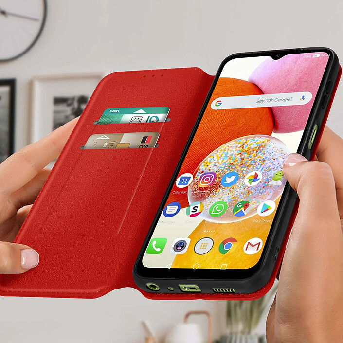 Avis Avizar Etui Portefeuille pour Samsung Galaxy A14 Clapet Magnétique avec Support