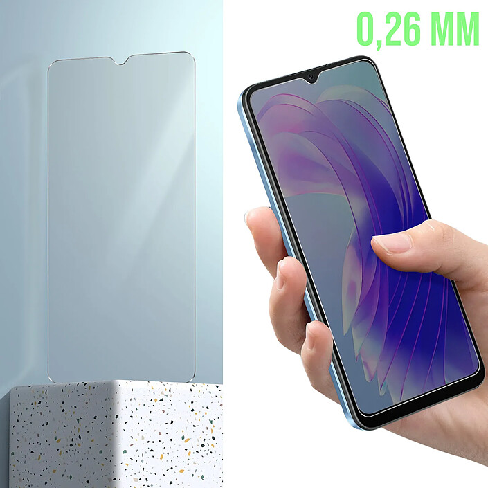 Avizar Verre Trempé pour Blackview A52 Dureté 9H Biseauté 2.5D fin 0.26mm Transparent pas cher