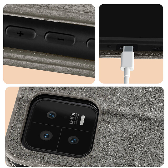 Acheter Avizar Housse pour Xiaomi 13 portefeuille rangement carte support vidéo