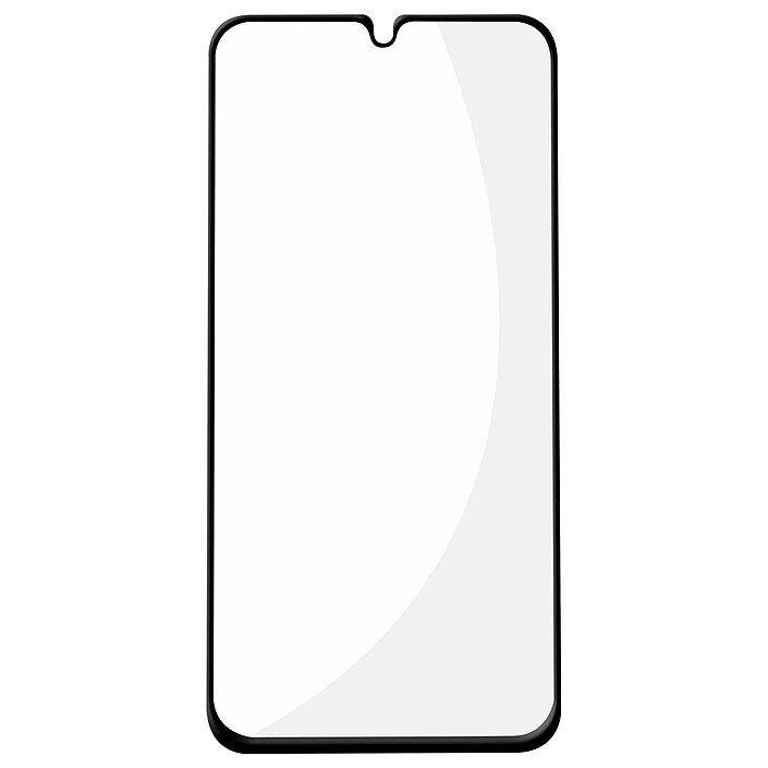 Avizar Verre Trempé pour Samsung Galaxy A34 5G dureté 9H Transparent Bord biseauté noir