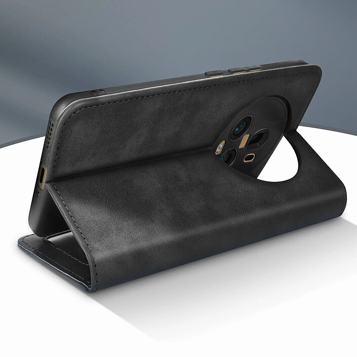 Acheter Avizar Étui pour Honor Magic 5 Pro portefeuille support vidéo motif croisillon Noir