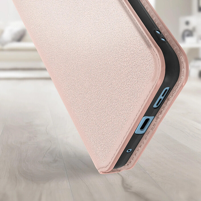 Avizar Étui pour Redmi Note 12 4G clapet magnétique porte-carte support vidéo Rose pas cher