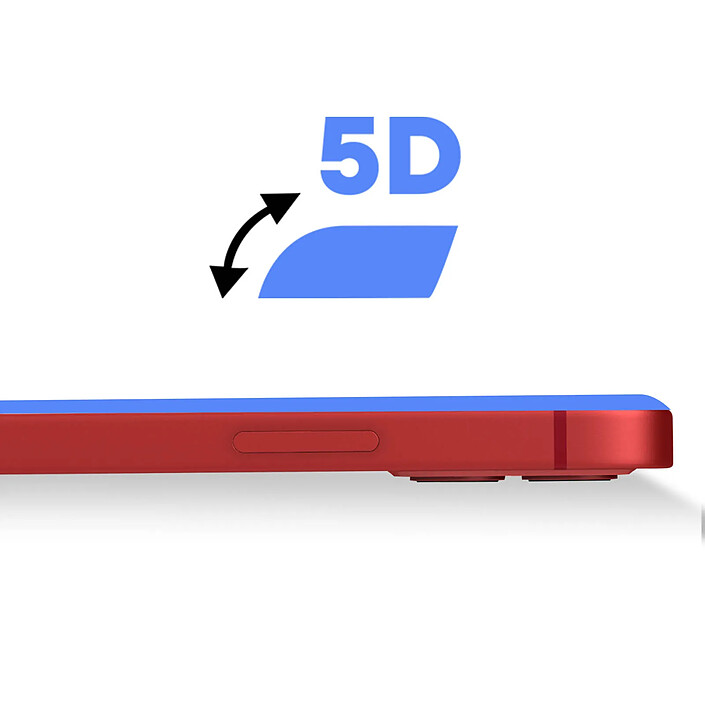 Acheter Avizar Verre Trempé pour iPhone 12 Biseauté 5D Surface Full Glue + Applicateur Noir