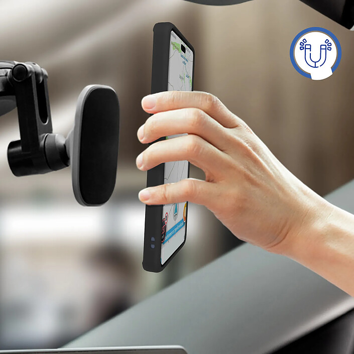 Avis Avizar Coque pour Xiaomi 13 Lite Bi-matière Bague Métallique Support Vidéo noir