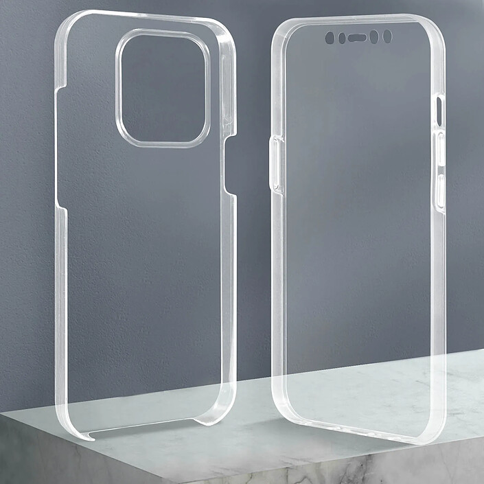 Avizar Coque Intégrale pour iPhone 13 Pro Protection Avant Souple et Dos Rigide Transparent pas cher