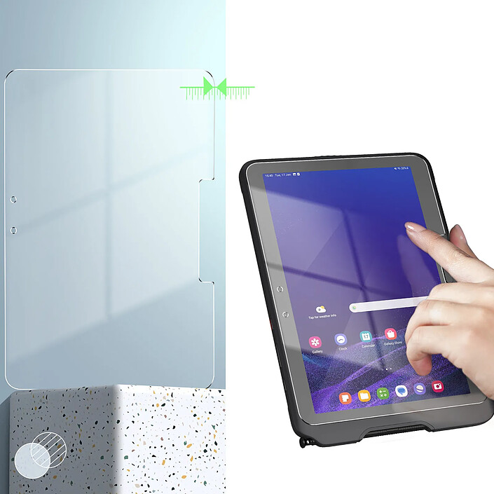 Avizar Film écran pour Galaxy Tab Active 5 Pro / 4 Pro et Active Pro 10.1 Dureté 9H Transparent pas cher