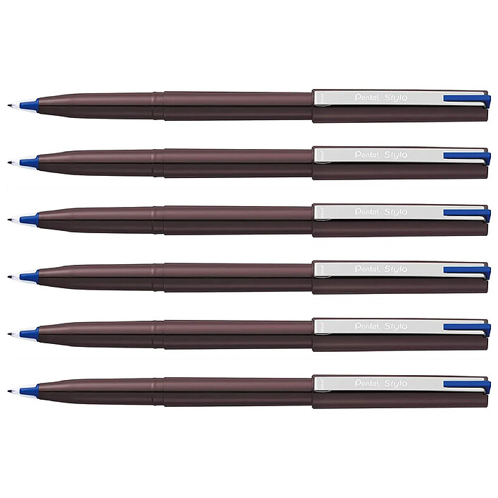 PENTEL Feutre plume d'Ecriture Pentel Stylo JM20 Bleu x 12
