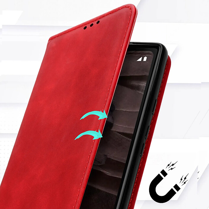 Acheter Avizar Étui Portefeuille pour Google Pixel 7a Porte-cartes Soft-touch