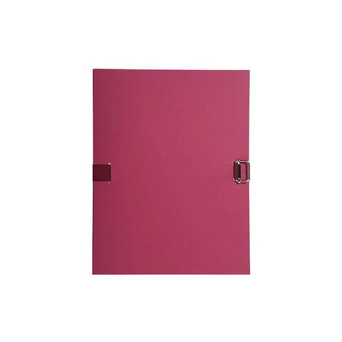 EXACOMPTA Chemise dos extensible papier - 24x32cm - Bordeaux x 10