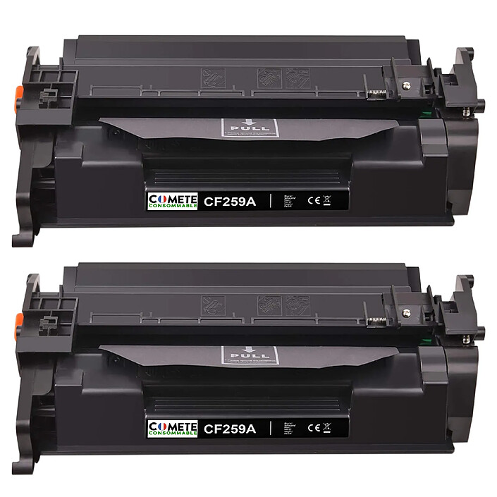 2 Cartouches de toner compatible avec HP CF259A 59A Noir