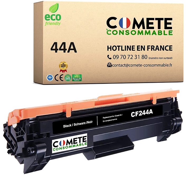 COMETE, Entreprise Française - 44A - 1 Toner Compatible pour HP 44A - 1 Noir