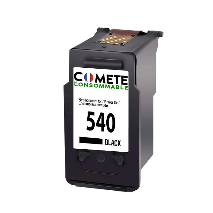 COMETE - 540 - 1 cartouche 540 compatible CANON PG-540 pour Imprimante Canon PIXMA - Noir - Marque française