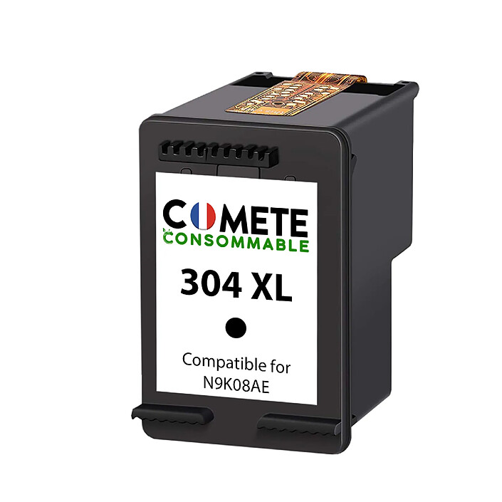 COMETE - HP 304XL - 1 cartouche compatible HP 304XL - Noir - Marque française