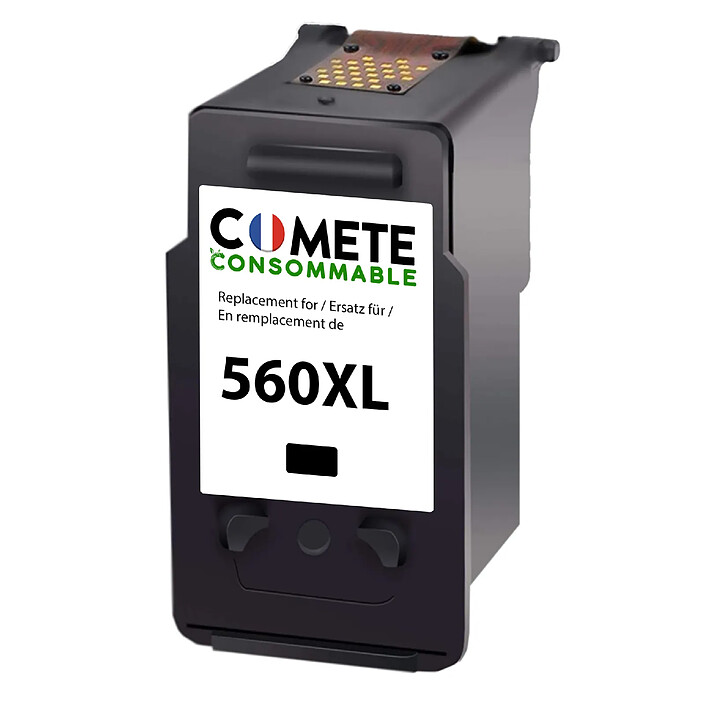 COMETE, Entreprise Française - 560XL - 1 cartouche compatible CANON PG560 XL PG-560 560XL - Noir