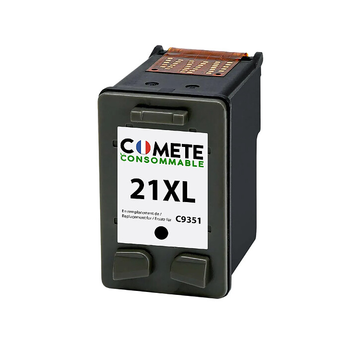 COMETE - HP 21XL - 1 cartouche compatible HP 21XL - Noir - Marque française