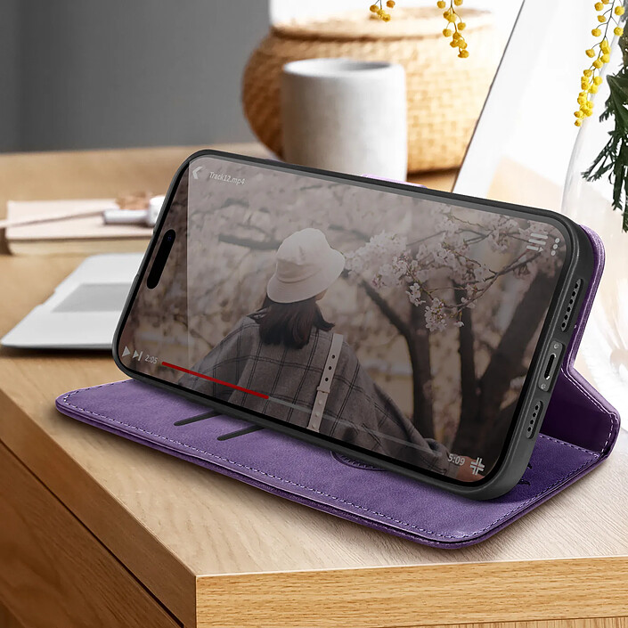 Avis Avizar Étui Mandala Attrape Rêves pour iPhone 14 Pro Max Portefeuille