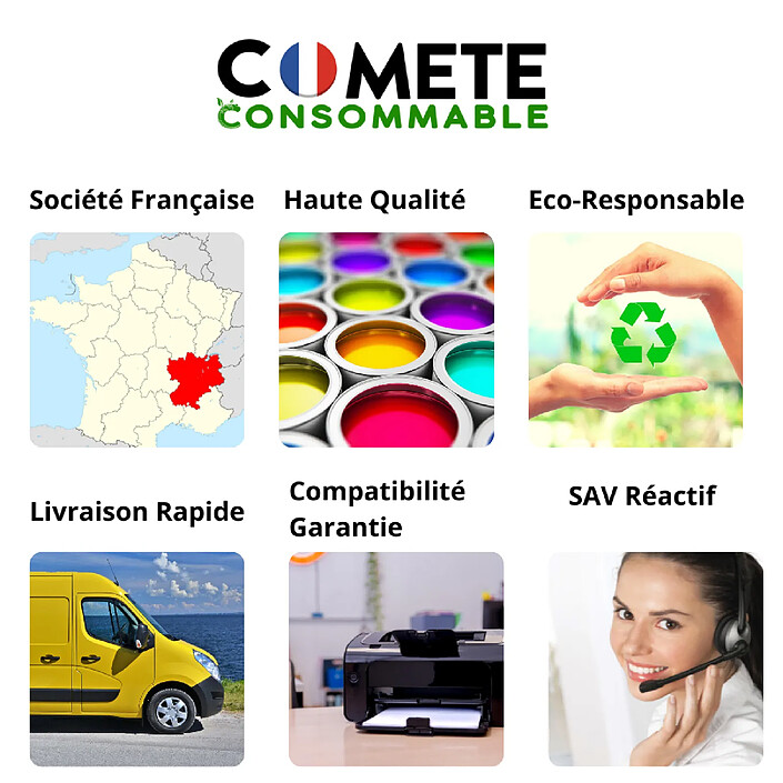 Avis COMETE, Entreprise française - 604XL - Pack de 4 Cartouches Compatibles Epson