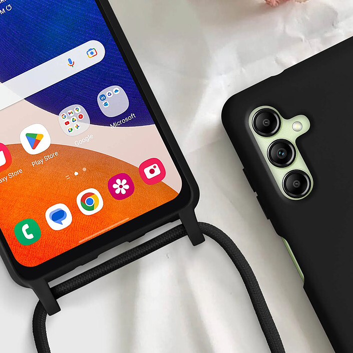 Avizar Coque Cordon pour Samsung Galaxy A14 5G et 4G Lanière Tour du Cou 80cm pas cher