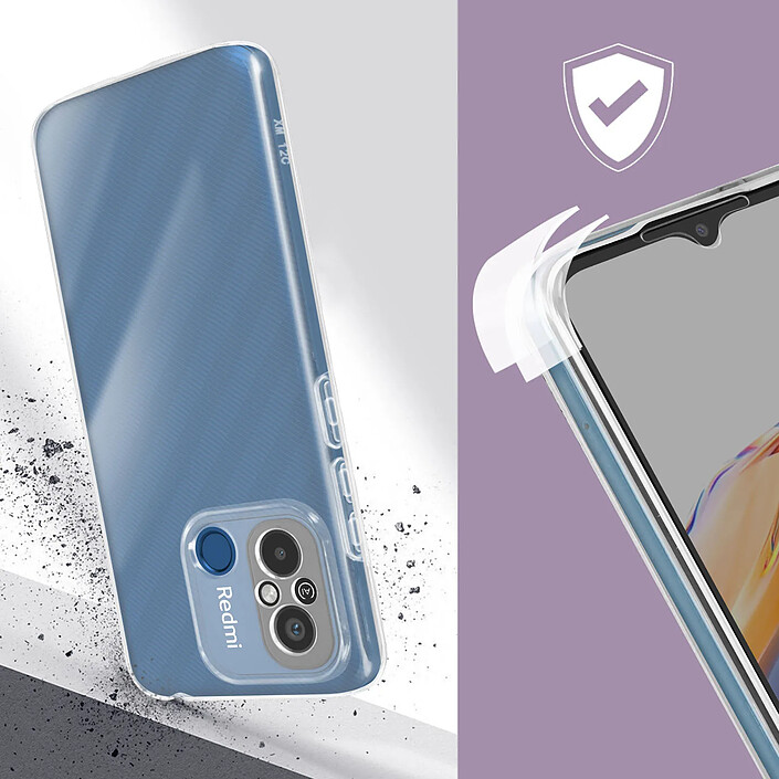 Avis Avizar Coque Intégrale pour Xiaomi Redmi 12C Arrière Rigide Avant Souple Transparent