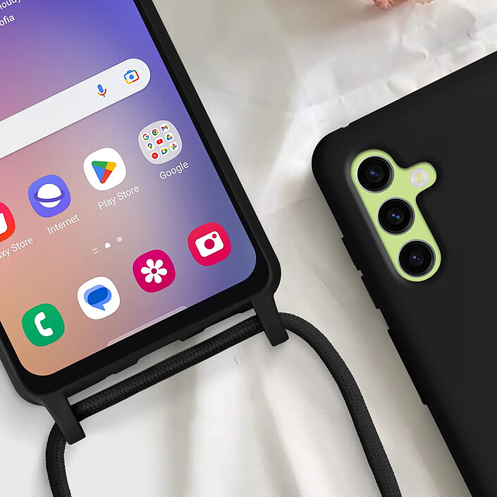 Avizar Coque Cordon pour Samsung Galaxy A54 5G Lanière Tour du Cou 80cm pas cher