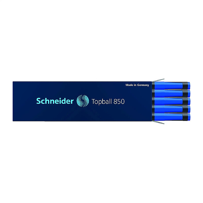 SCHNEIDER Recharge pour roller Topball 850 05 Bleu x 10