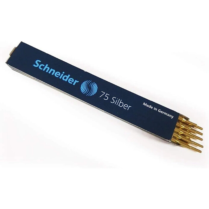 SCHNEIDER Recharge 75 Pointe Moyenne argente x 10