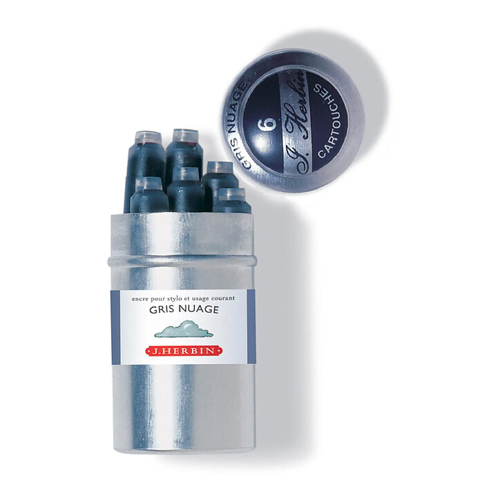 Avis HERBIN Boîte de 6 cartouches d'encre standard Gris nuage x 6