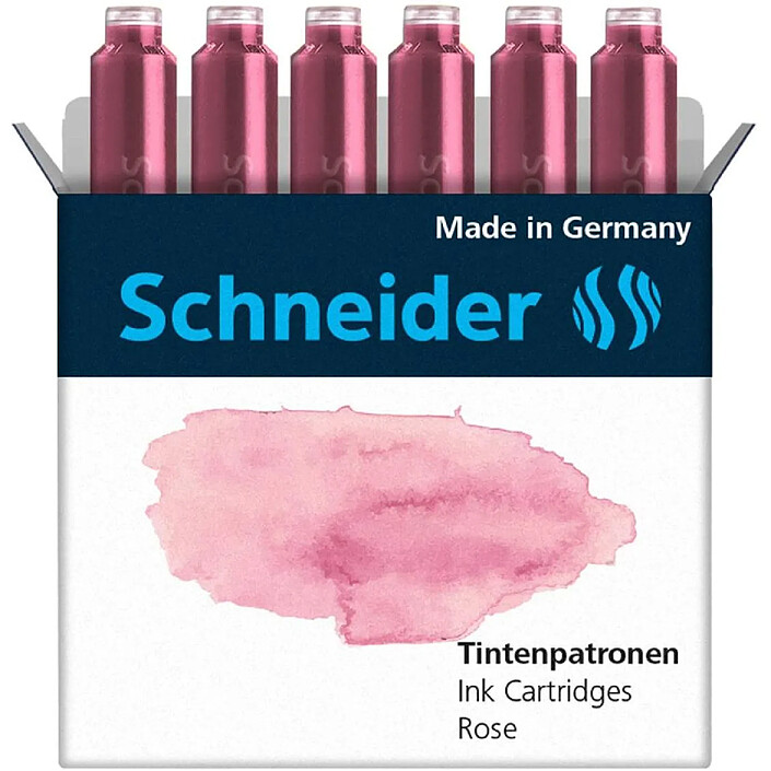 SCHNEIDER Cartouche d'encre Rose Boîte 6 pièces x 10