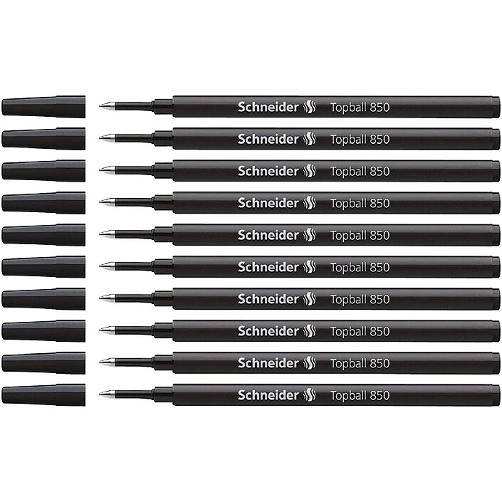 SCHNEIDER Recharge pour roller Topball 850 05 Noir x 10