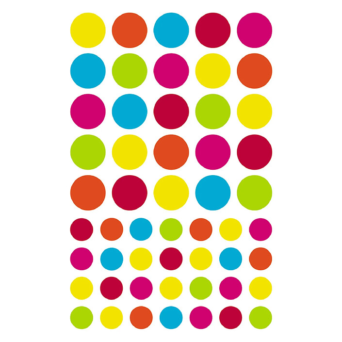 MAILDOR Initial Gommettes Geometriques, Sachet 20 planches - Multicolore