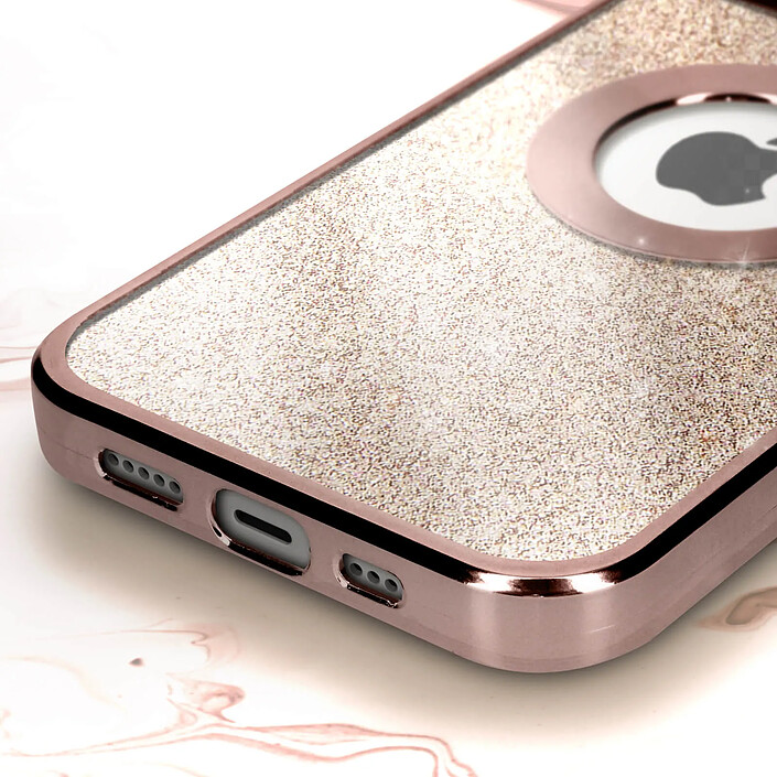 Acheter Avizar Coque pour iPhone 13 Pro Paillette Amovible Silicone Série Protecam Spark Rose