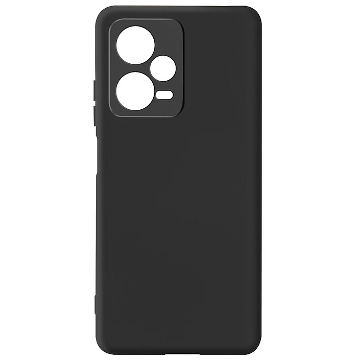 Avizar Coque pour Xiaomi Redmi Note 12 Pro Semi-rigide Soft-touch Fine Fast Cover Noir